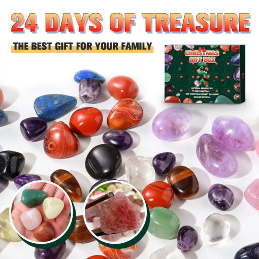 24 Grid Advent Calendar Gem Stone Blind Gift box - Image 26