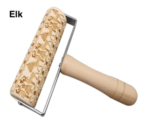 Christmas Engraved Embossing Rolling Pin - Image 4