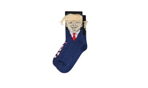 One or Six Pairs Trump Socks With Fake Hair - Image 7