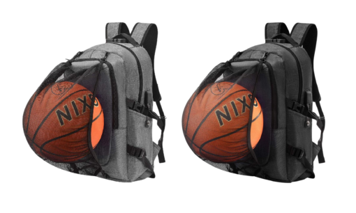 Basketball Backpack with USB Charging Port - Image 4