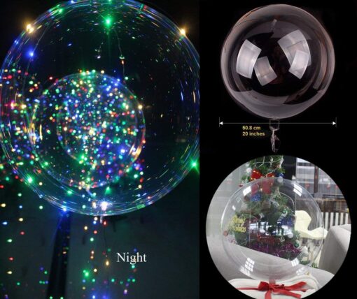 10 or 20 PCS in Pack 20 inch LED Balloon Luminous Bobo Bubble - Image 13