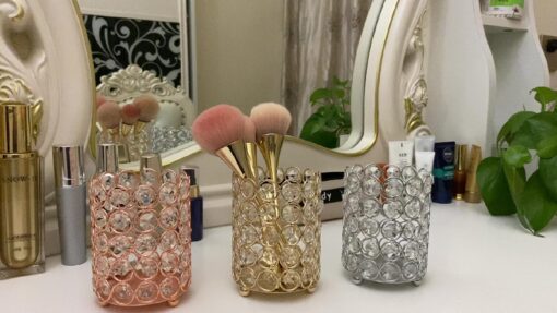 Crystal Effect Makeup Brush Holders - Image 46