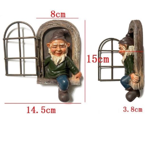 One or Two Garden Gnome Tree Hugger Decoration - Image 10