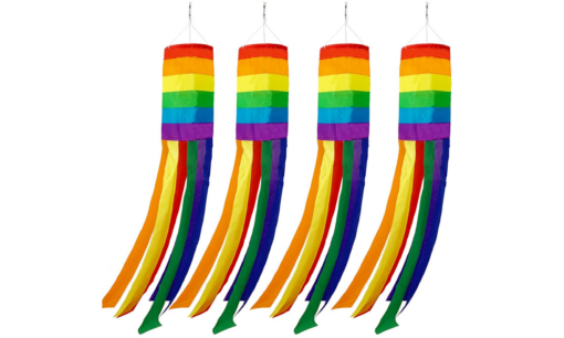 One, Two or Four Rainbow Windsock Flag - Image 11