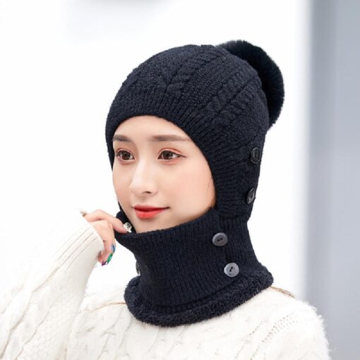 Winter Warm Knitted Cap＆Neck Warmer Sets - Image 11