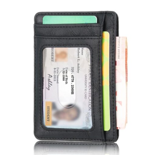 RFID Blocking Slim Leather Wallet - Image 6