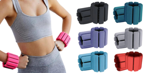 Pair Stretchable Wrist & Ankle Weights -