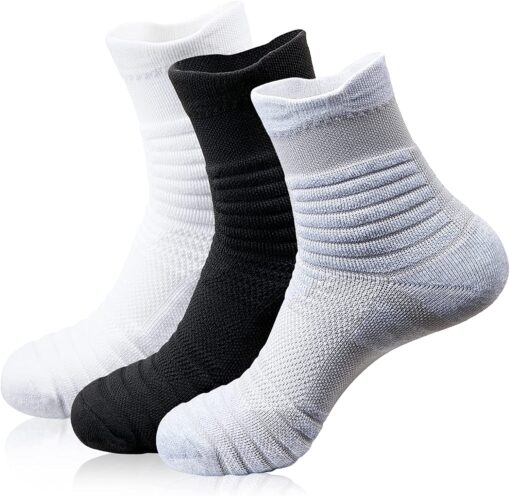 6 or 12 Pairs Athletic Thick Towel Socks - Image 3