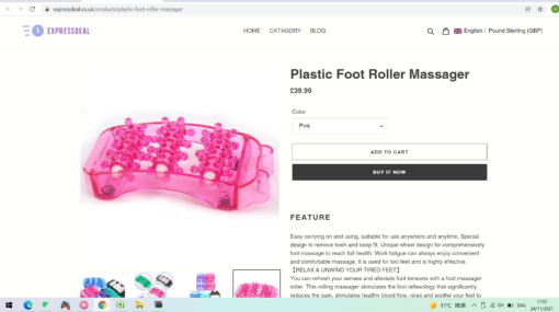 Plastic Let and Foot Roller Massager - Image 10