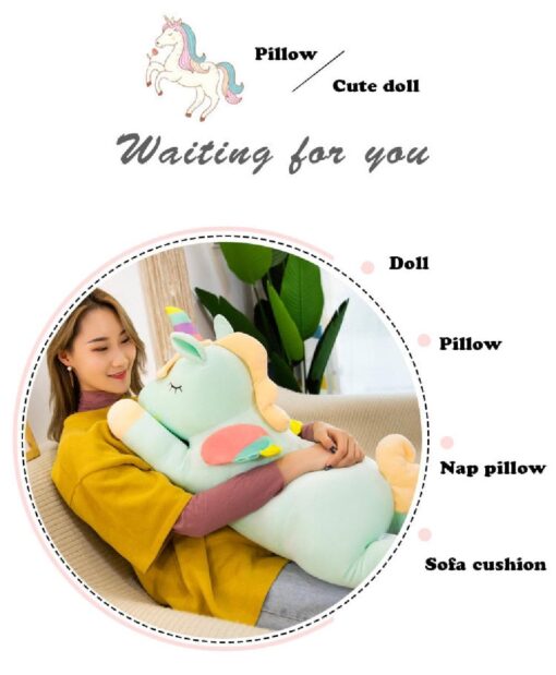 30, 40 or 60cm Unicorn Comfortable cute Plush Pillow - Image 9