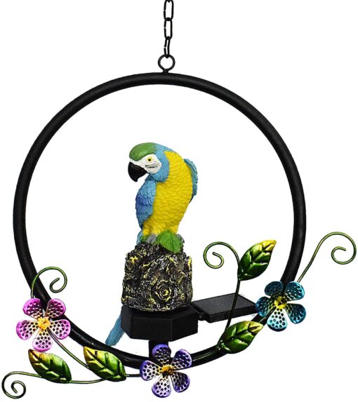 LED Solar Parrot Flower Ring Lights - Image 5