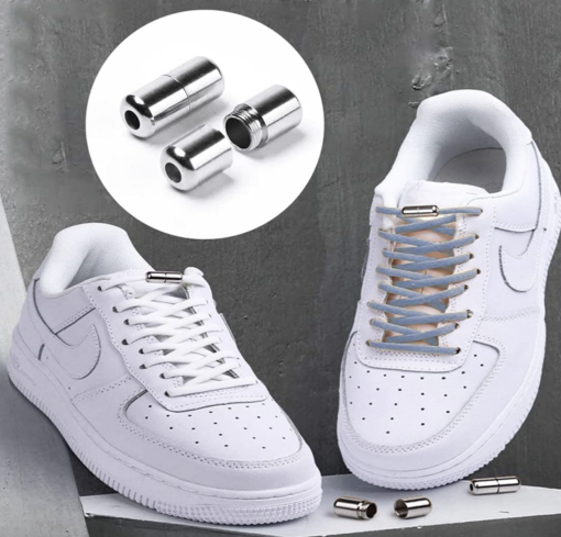 Capsule Shape Metal Lock Elastic No-Tie Shoelace - Image 5