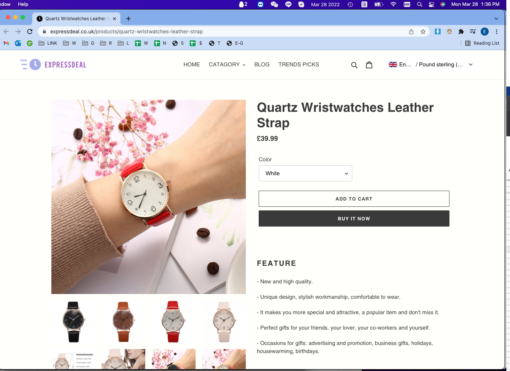 Quartz Wristwatches Leather Strap - Image 4