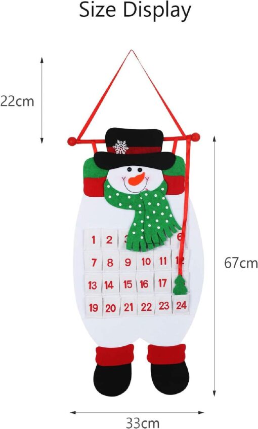 Christmas Advent Hanging Calendar with 24 Pockets - Image 11