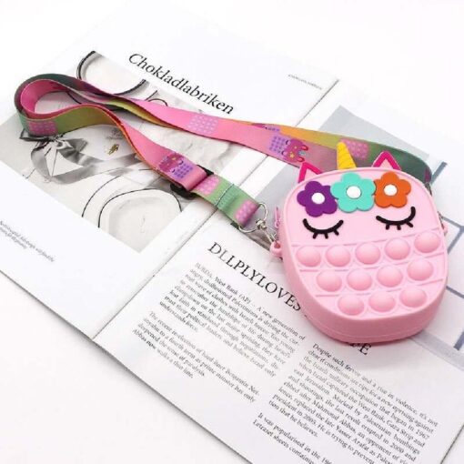 Unicorn Flowers Fidget Push Pop Bubble Bag - Image 18