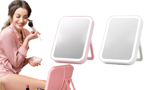 Portable USB Touch Screen Lighted up Makeup Mirror - Image 15