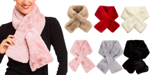 Women Winter Faux Fur Scarf -