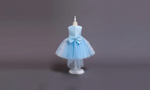 Kids Sleeveless Flower Princess Dress - Image 20