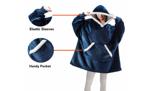 Super Soft Fleece Oversized Hoodie Blanket - 5 Colours - Image 6