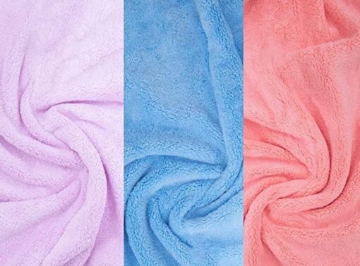 One, Two or Four Ultra Plush Microfiber Hair Towel Wrap - Image 12