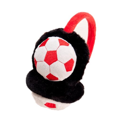 Football Design Winter Fluffy Kid Ear Warmers Earmuffs - Image 6