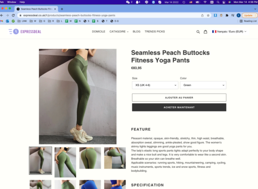 Seamless Peach Buttocks Fitness Yoga Pants 2022-03-14 NL - Image 12