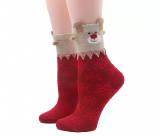 3 Pairs Christmas Cotton Socks - - Image 5