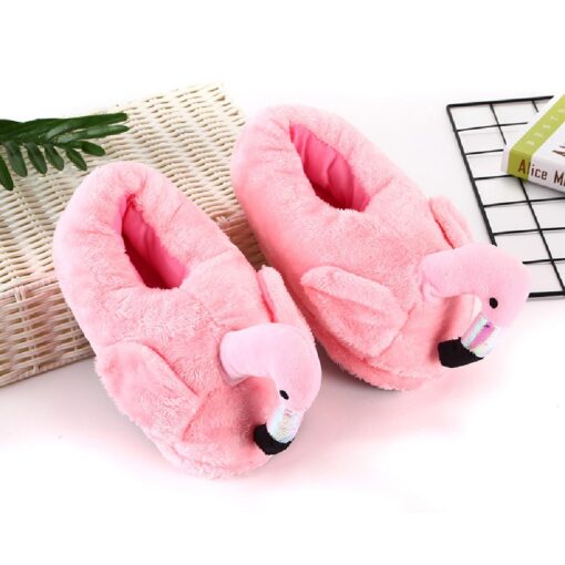 Cute Flamingo Plush Slippers - Image 10