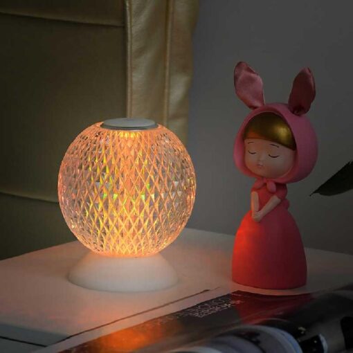 Glass Ball USB Desk Lamp Touch Sensor Lamps - Image 3