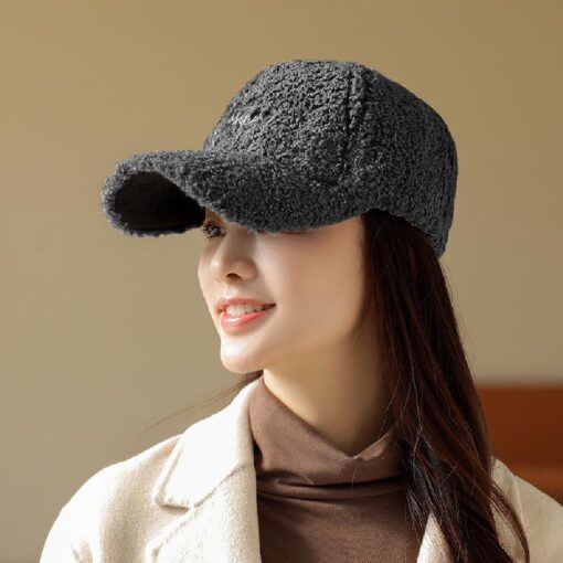 Plush Outdoor Warm Sports Fashionable Cap - Image 14