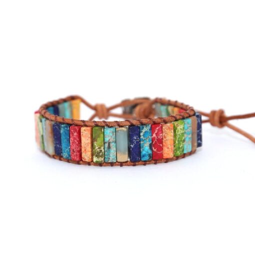 Women's Bohemian Handwoven Leather Bracelet - Image 4