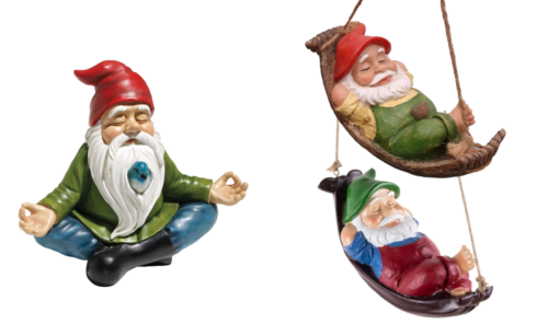 Meditation or Lying Garden Gnome Decoration