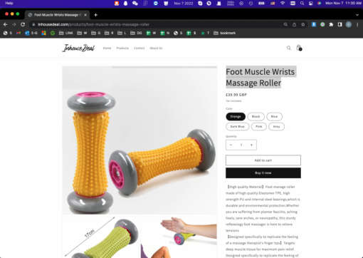 Foot Muscle Wrists Massage Roller - Image 6