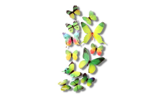 12 or 60 Multicolor Butterfly Wall Stickers - Image 7