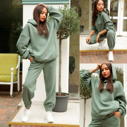 Women's Street Style Cozy Hoodie and Pants Set - Image 7