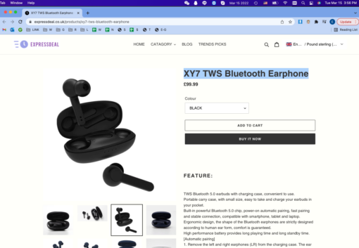 XY7 TWS Wireless Earphones - Image 3