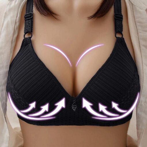 Soft Cup Gathered Adjustment Bra - Image 12