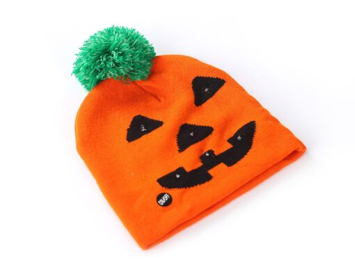 One or Two LED Halloween Beanie Hat - Image 10