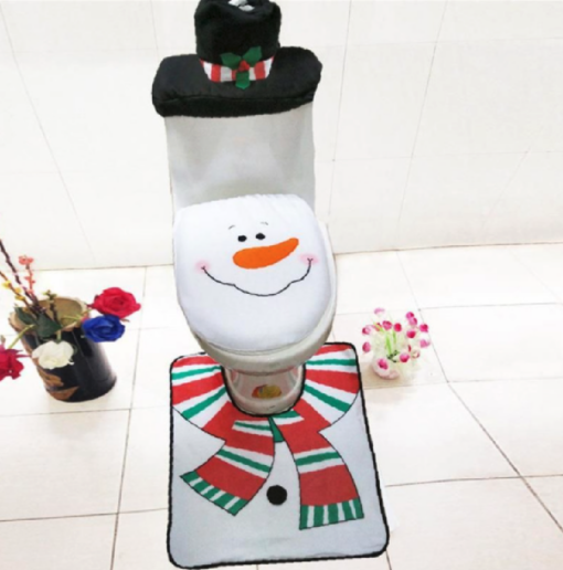 Christmas Toilet Cover Decoration Set - Image 8