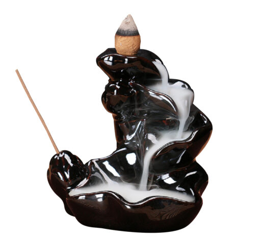 Ceramic Backflow Incense Holder with optional Cones - - Image 7