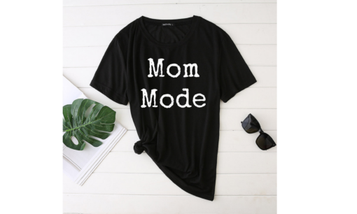 Mom Mode Printed Funny T-shirt - Image 5