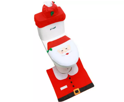 Christmas Toilet Cover Decoration Set - Image 9