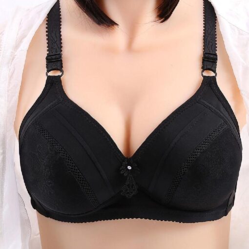 Breathable Comfortable Gathered Push Up Bra - Image 8