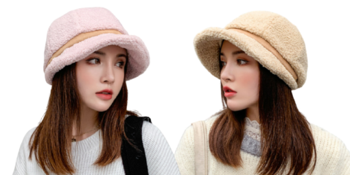 Women Faux Wool Warm Cap