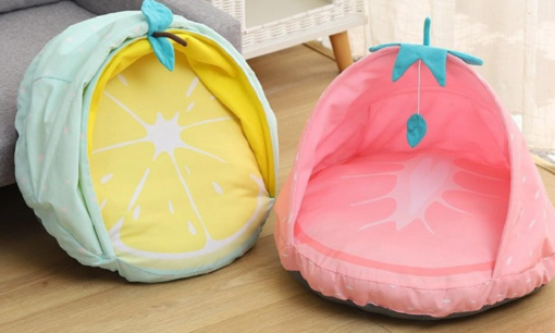 Lemon, Strawberry or Watermelon Style Cute Cat Bed - Image 4