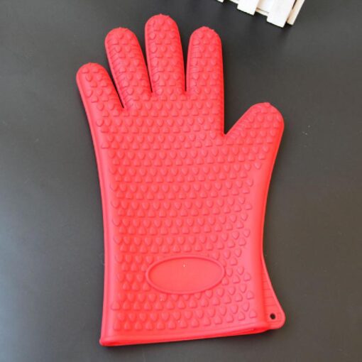 One Piece Heat Resistant Silicone Oven Glove - Image 9