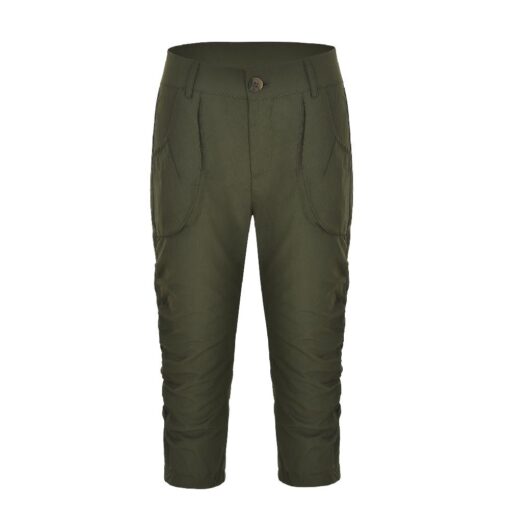 Ladies 3/4 Length Cargo Pants with Pockets - Image 17