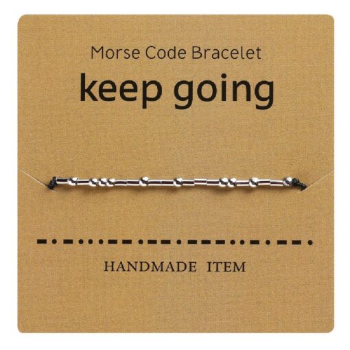 One or Two Morse Code Bracelets for Friends, Couples, Family - Image 12