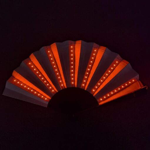 One, Two or Four 10inch LED Wedding Party Folding Hand Fan - Image 9