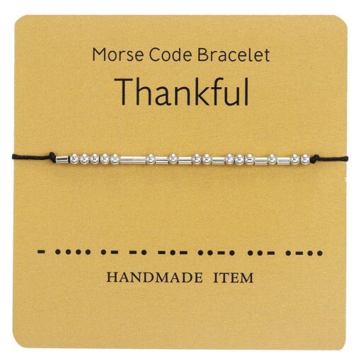 One or Two Morse Code Bracelets for Friends, Couples, Family - Image 2